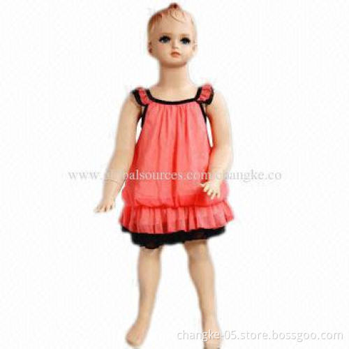 Child mannequin/standing girl's with Wig,makeup and fashion design